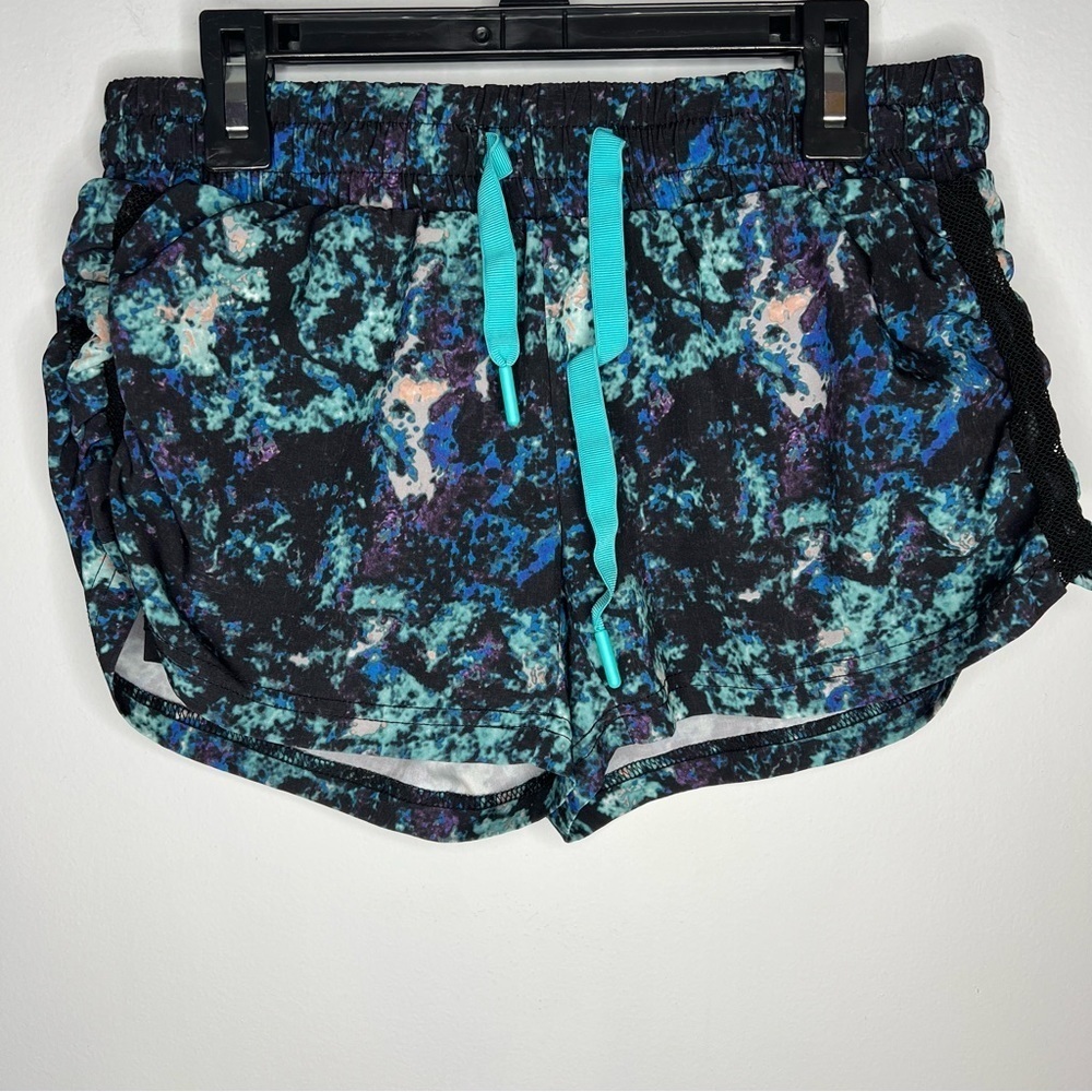 Fabletics Running Workout Shorts Medium Mesh Sides Drawstring Women
